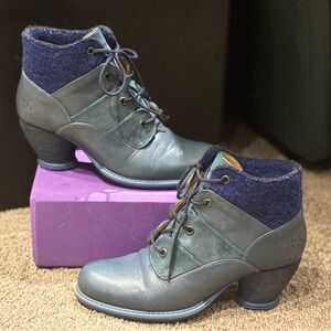 Stylish Blue Ankle Boots